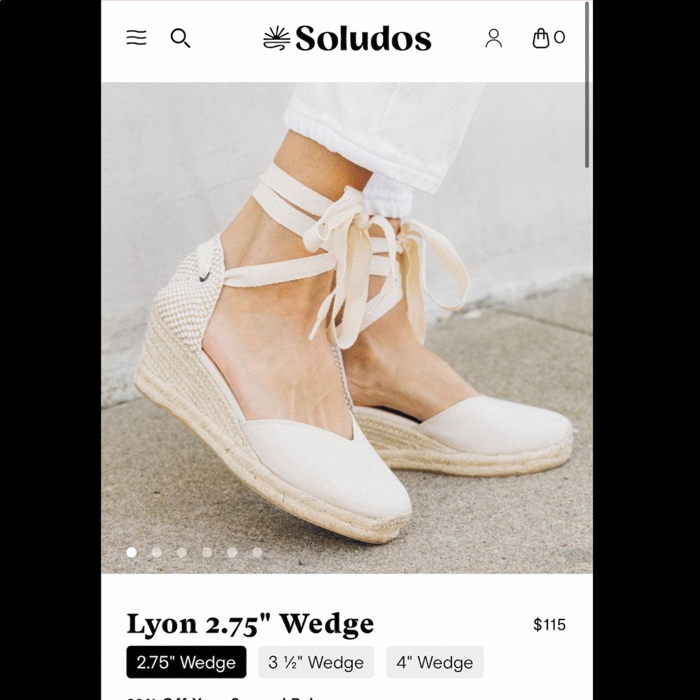 Soludos espadrille wedges 2.75